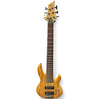 Used ESP LTD B206SM 6 String Spalted Maple Electric Bass Guitar