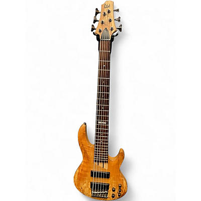 Used ESP LTD B206SM 6 String Spalted Maple Electric Bass Guitar
