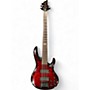 Used ESP LTD B305FM 5 String Red Electric Bass Guitar Red