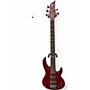 Used ESP LTD B335 5 String Trans Red Electric Bass Guitar Trans Red