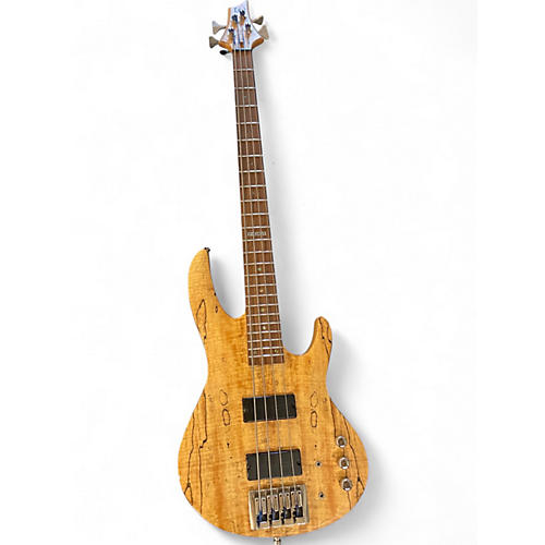 Used ESP LTD B404SM Natural Electric Bass Guitar Natural