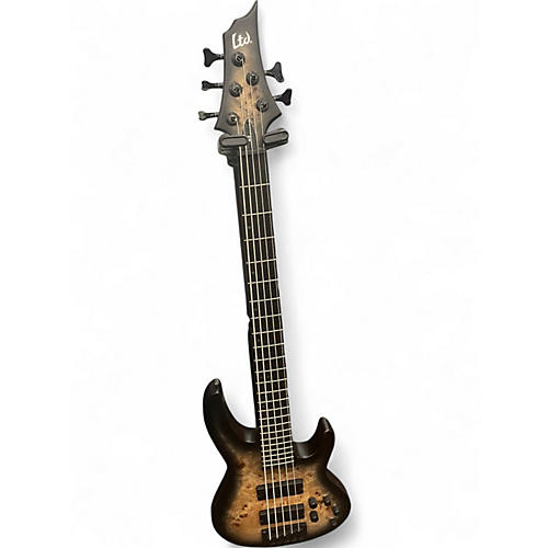 Used ESP LTD B5 Ebony Charcoal Burst Electric Bass Guitar Charcoal Burst