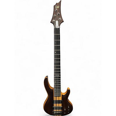 Used ESP LTD B5E Natural Electric Bass Guitar