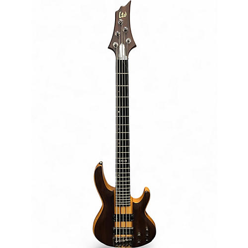 Used ESP LTD B5E Natural Electric Bass Guitar Natural