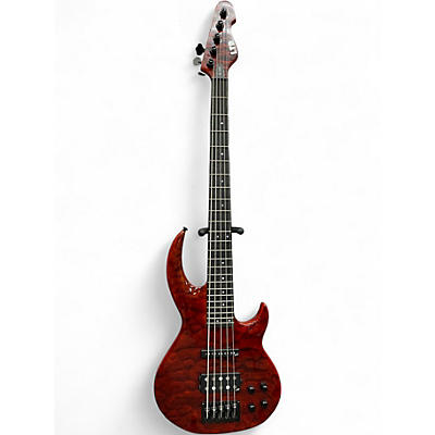 Used ESP LTD BB-1005 Bunny Brunel Burnt Orange Electric Bass Guitar