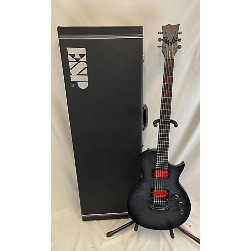 ESP Used ESP LTD BB600B See Thru Black Satin Solid Body Electric Guitar See Thru Black Satin