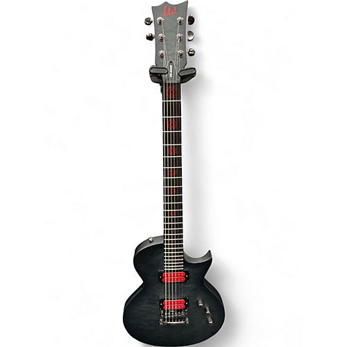 Used ESP LTD BB600B Trans Black Solid Body Electric Guitar Trans Black