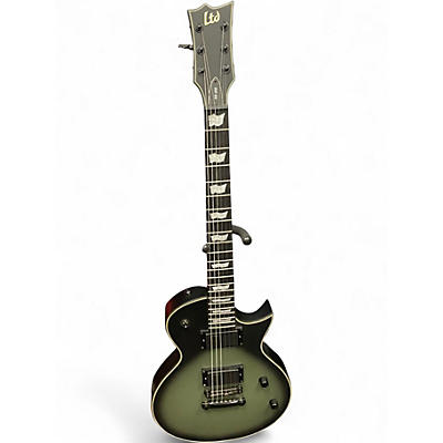 Used ESP LTD BK-600 Military Green Burst Solid Body Electric Guitar