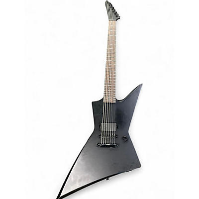 Used ESP LTD BLACK METAL EX-7 Black Solid Body Electric Guitar