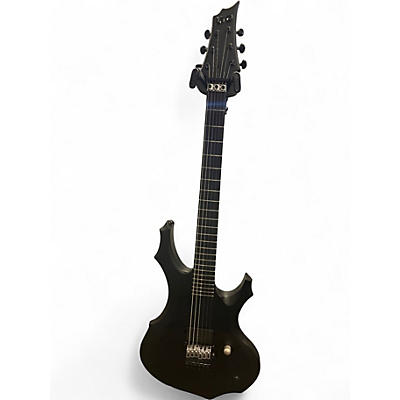 Used ESP LTD BLACK METAL F Satin Black Solid Body Electric Guitar