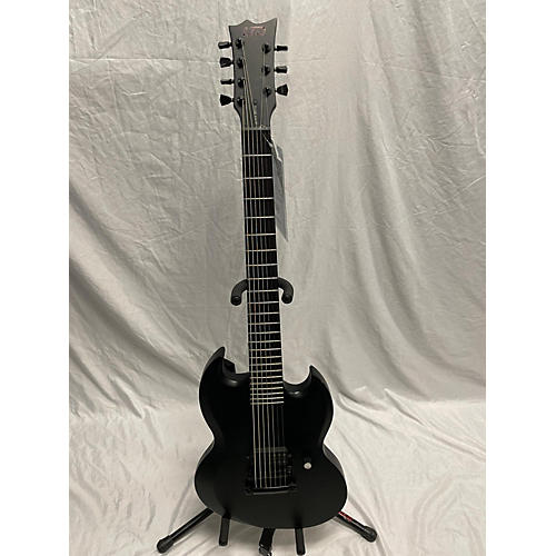 ESP Used ESP LTD BLACK METAL VIPER 7 Black Solid Body Electric Guitar Black