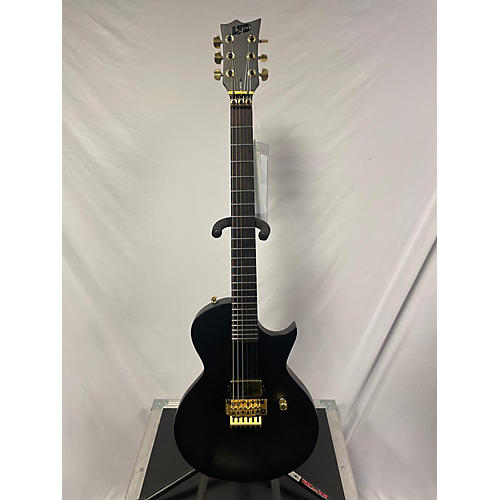 ESP Used ESP LTD Black Metal Black Solid Body Electric Guitar Black