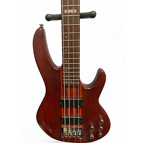 Used ESP LTD D-4 Walnut Electric Bass Guitar Walnut