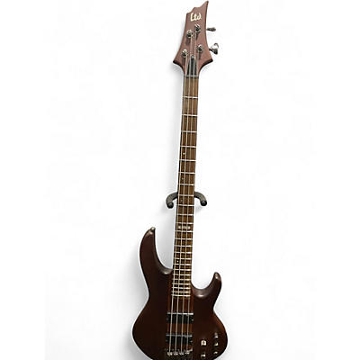 Used ESP LTD D4 Brown Electric Bass Guitar