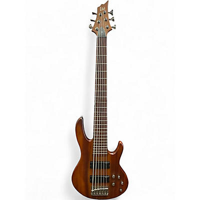 Used ESP LTD D6 6 String Mahogany Electric Bass Guitar