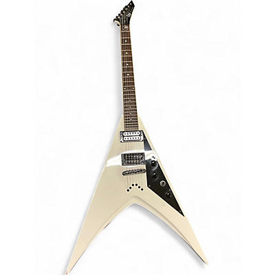 Used ESP LTD DV8R Dave Mustaine Signature White Solid Body Electric Guitar