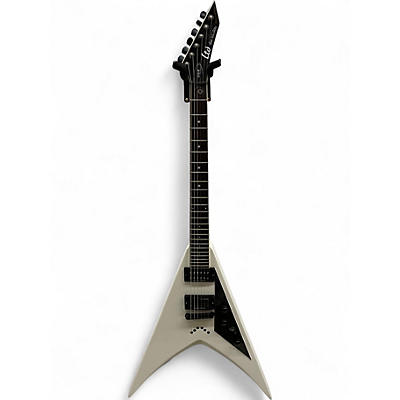 Used ESP LTD DV8R Dave Mustaine Signature White Solid Body Electric Guitar