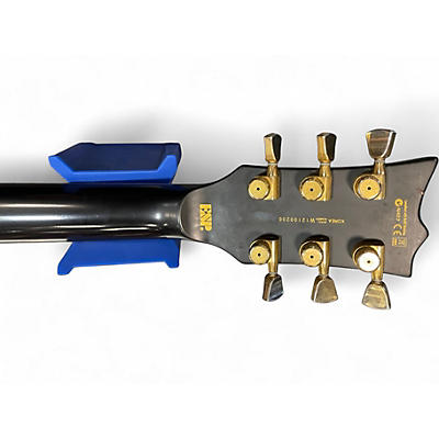 Used ESP LTD Deluxe EC-1000 BLACK AND CREAM Solid Body Electric Guitar