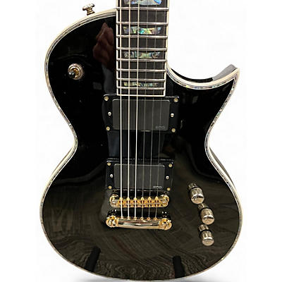 Used ESP LTD EC-1000 DELUXE GLOSS BLACK Solid Body Electric Guitar