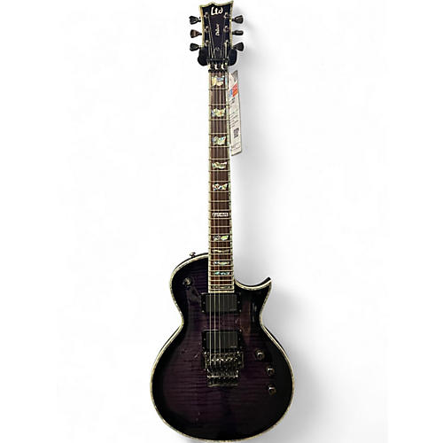 Used ESP LTD EC-1000 SEE THRU PURPLE Solid Body Electric Guitar SEE THRU PURPLE