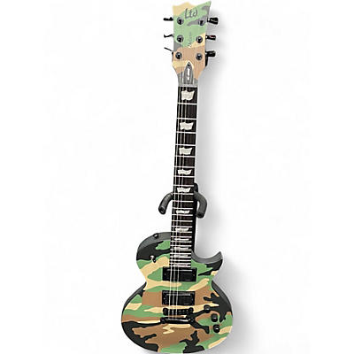 Used ESP LTD EC 1000 WOODLAND CAMO Solid Body Electric Guitar