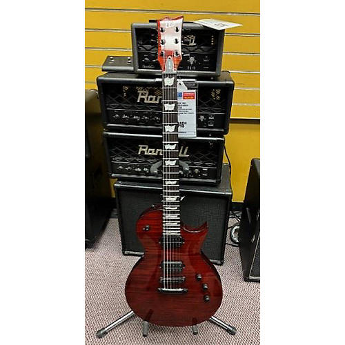 ESP Used ESP LTD EC 1001 DELUXE Red Solid Body Electric Guitar Red