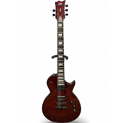 Used ESP LTD EC-1001 Trans Crimson Red Solid Body Electric Guitar