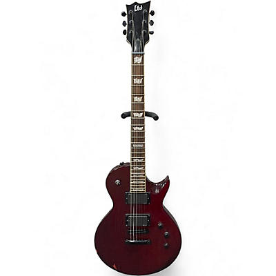 Used ESP LTD EC-400 Trans Crimson Red Solid Body Electric Guitar