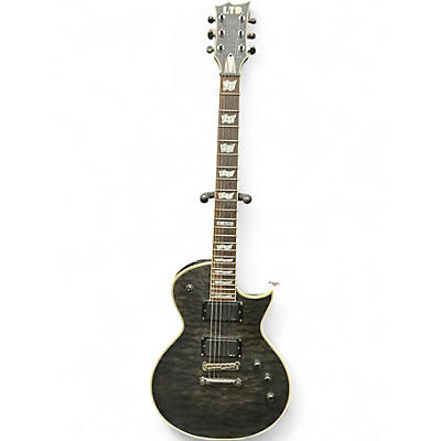 Used ESP LTD EC-401QM BLACK Solid Body Electric Guitar