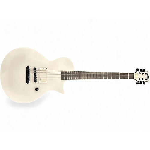 ESP Used ESP LTD EC Arctic Metal White Solid Body Electric Guitar White