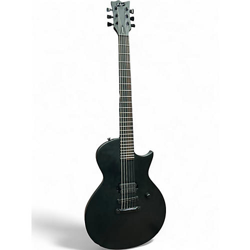 Used ESP LTD EC Black Metal Satin Black Solid Body Electric Guitar Satin Black
