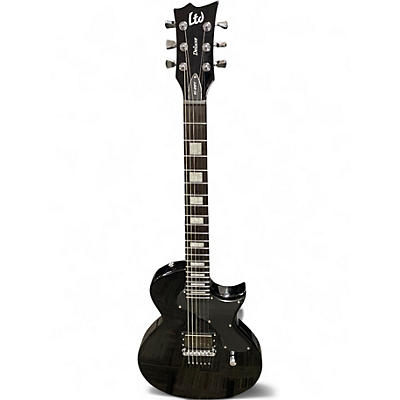 Used ESP LTD EC01FT Black and Gold Solid Body Electric Guitar