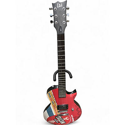 Used ESP LTD EC1 SNAP-ON GRAPHIC Solid Body Electric Guitar