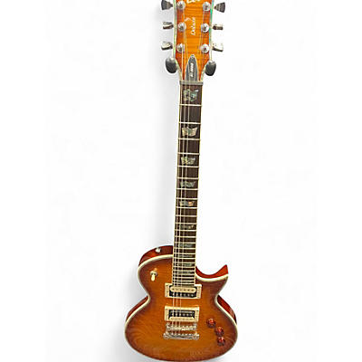 Used ESP LTD EC1000 AMBER SUNBURST Solid Body Electric Guitar
