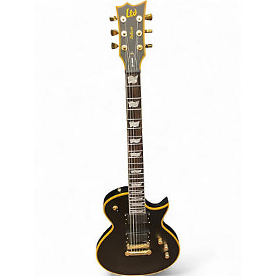 Used ESP LTD EC1000 Black and Gold Solid Body Electric Guitar