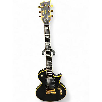 Used ESP LTD EC1000 Black and Gold Solid Body Electric Guitar