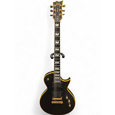 Used ESP LTD EC1000 Black and Gold Solid Body Electric Guitar