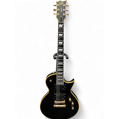 Used ESP LTD EC1000 Black and Yellow Solid Body Electric Guitar