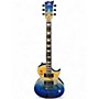 Used ESP LTD EC1000 Cerulean Burl Burst Solid Body Electric Guitar Cerulean Burl Burst