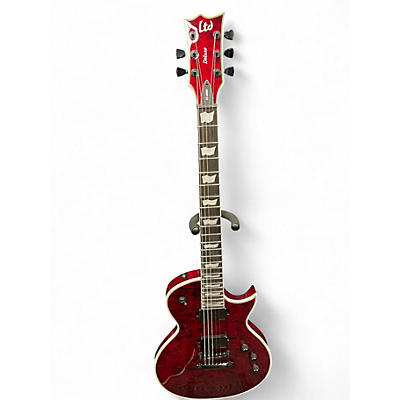 Used ESP LTD EC1000 Crimson Red Trans Solid Body Electric Guitar