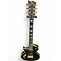 Used ESP LTD EC1000 DELUXE LH Black and Gold Solid Body Electric Guitar Black and Gold