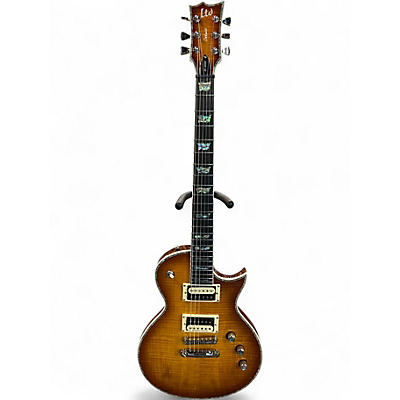 Used ESP LTD EC1000 Deluxe Amber Solid Body Electric Guitar