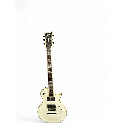 Used ESP LTD EC1000 Deluxe Antique Ivory Solid Body Electric Guitar