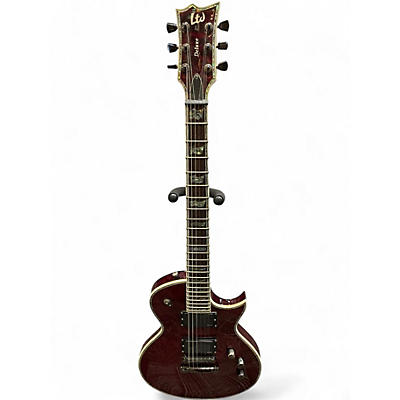 Used ESP LTD EC1000 Deluxe Black Cherry Solid Body Electric Guitar