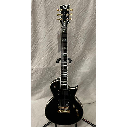 ESP Used ESP LTD EC1000 Deluxe Black Solid Body Electric Guitar Black