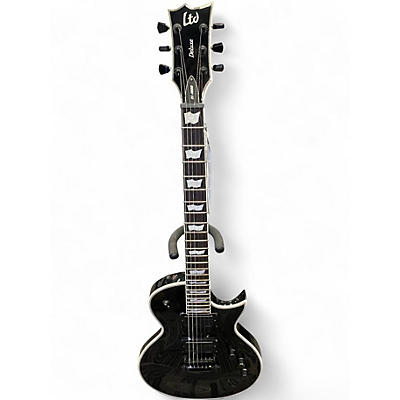 Used ESP LTD EC1000 Deluxe Black Solid Body Electric Guitar