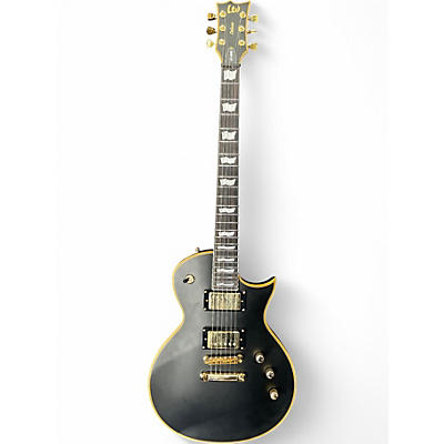Used ESP LTD EC1000 Deluxe Black and Gold Solid Body Electric Guitar