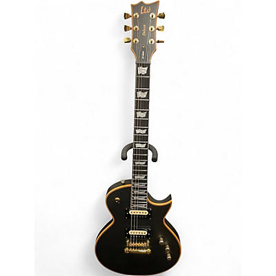 Used ESP LTD EC1000 Deluxe Black and Gold Solid Body Electric Guitar