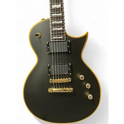 Used ESP LTD EC1000 Deluxe Black and Gold Solid Body Electric Guitar