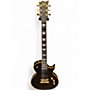 Used ESP LTD EC1000 Deluxe Black and Gold Solid Body Electric Guitar Black and Gold